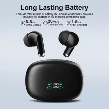 SP9X Bluetooth In-Ear Headset: Extended Standby, Music & Gaming, Hands-Free Calls чёрный