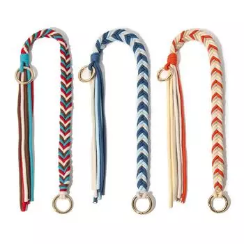 СП-109: Сплетенные вручную, креативные, контрастные по цвету плечевые ремни для сумок с пружинными кольцами