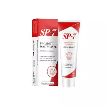 Sp 6 Ultra Whitening, Зубная паста Sp 6, Ультра отбеливающая зубная паста Sp - 6, Пробиотическая осветляющая зубная паста, Зубная паста для глубокого очищения One Size белый