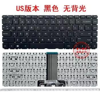 SP/LA for HP HP 14-AB/Al 14-J TPN-Q171 Q158 C121 W118 Keyboard 13-U [New] Black (no backlight) Official standard