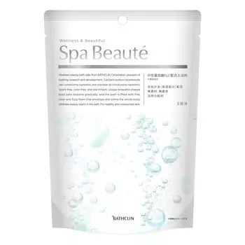 Spa 50 г x 3 пакета Нейтральный бикарбонатный очиститель для ванны для ухода за кожей beaut