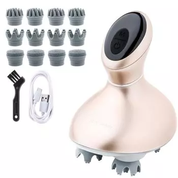 Спа для головы с методом спа-салона x 3 минуты в день скальп MyComfort Beauty Appliance электрическая щетка для кожи головы структура для удаления дизайн x сверхлегкий