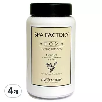 Spa Factory 6 Scent Aroma Bubble Salt для ванн, мята, 350г, 4 шт.