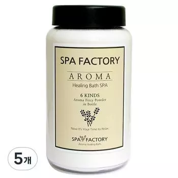 Spa Factory 6 Scent Aroma Bubble Salt для ванн Жасмин, 350г, 5 шт.