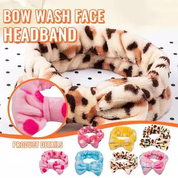 Спа-ванна Душ Макияж Мытье лица Косметическая повязка на голову Повязка для волос Бархатная повязка на голову