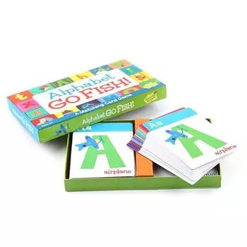Space 27 Alphabet Go Fish Настольная игра Изучение английской лексики для 2-6 человек в возрасте от 4 лет и старше, Отдельный предмет, популярная корейская игра