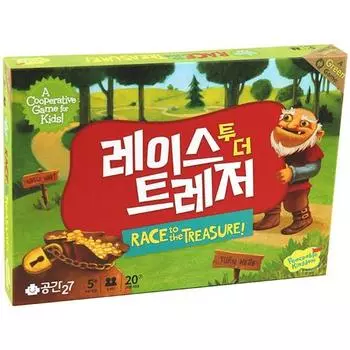 Space 27 Race to the Treasure Korean version 2-4 people cooperative single for ages 5 and up, popular Korean game