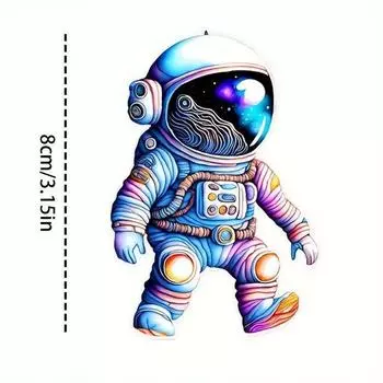Space Acrylic Stylish Themed Astronaut Car Pendant Charming Interior Decoration 1
