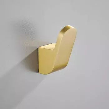 Space Aluminum Clothes Hook Set Light Luxury High-End European Style Hat Hook Bathroom золотой