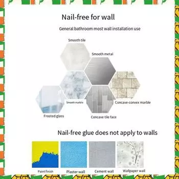 Space Aluminum Wall-Mounted Soap Holder Storage Rack Soap Dish Drain Box Bathroom Organizer No Drilling 2Pcs