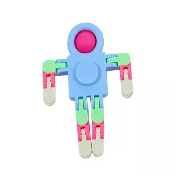 Space Man Bubble Happy Chain Puzzle And Relaxation Toy Random Color random Delivery One Size