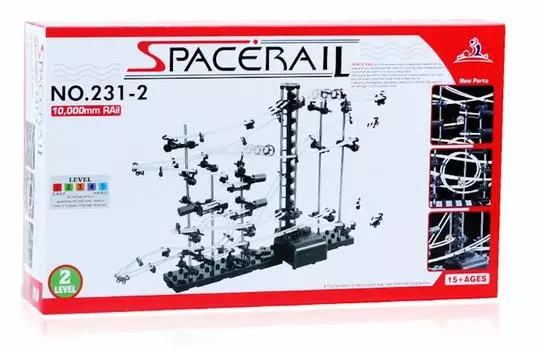 SPACE RAIL Бесконечный цикл Космическая железная дорога Головоломка Образовательная тренировка мозга Футуристическая образовательная игрушка, похожая на американские горки Отличное присутствие в качестве интерьера