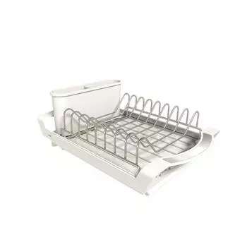 Space Saving Draining Tray Large Capacity Utensil Storage Holder Durable Dish Drying Rack Home