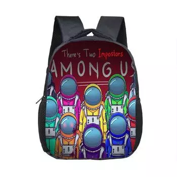 Spaceman Students Backpack Schoolbag Travel Bag Shoulderbag Bookbag 13