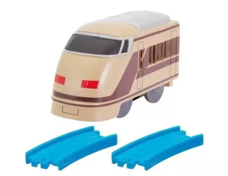 Spacia Deluxe Romance Car Color Curved Rail x Capsule Plarail Wonderful Holiday Pleasure Train Edition [Tobu (Хвостовая машина) + 2]
