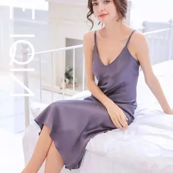 Спагетти бретельки шелковые платья Mulberry сексуальное женское белье ночная рубашка комбинация ночная рубашка летнее женское нижнее белье с открытой спиной пижамы M