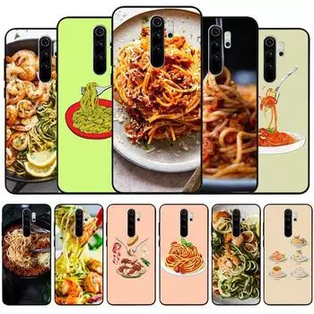 Спагетти черный силиконовый чехол для телефона Redmi note 8 7 Pro S 8T для redmi 9 7A Cover Shell Redmi 4A