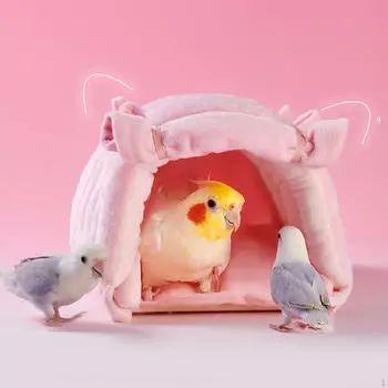 , Спальная кровать, гамак для попугаев, аксессуары для клеток, гнездо, гамак для птиц для какаду, розовый