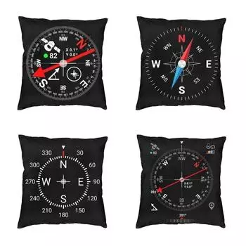 Спальня Гостиная Автомобильная наволочка Домашний декор Цифровой компас Чехлы для подушек Пол 40x40cm