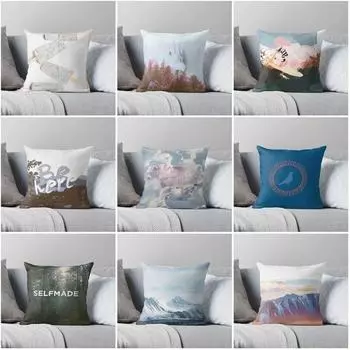 Спальня Гостиная Диван-кровать Наволочка Домашняя наволочка Серый абстрактный узор Декоративный 40x40cm