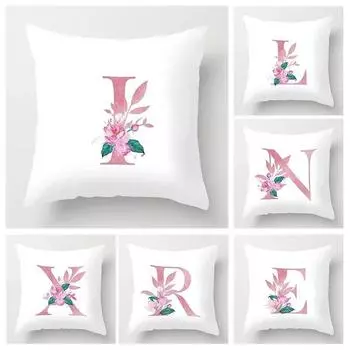 Спальня, гостиная, диван, наволочка, буквенное слово, подушка с узором, домашний декор, пледы 40x40cm