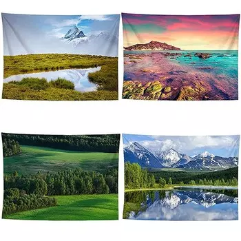 Спальня Гостиная Гобелен Парк Цветы Природный Пейзаж Узор Модный Домашний Декор Гобелен 100x75cm