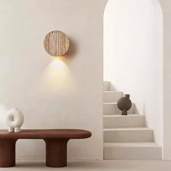 Спальня в скандинавском стиле, кровать, настенный светильник, гостиная, диван, настенная живопись, проход, настенная живопись, атмосфера, украшение, настенное освещение Warm White (2700-3500K)&220-240V жёлтый