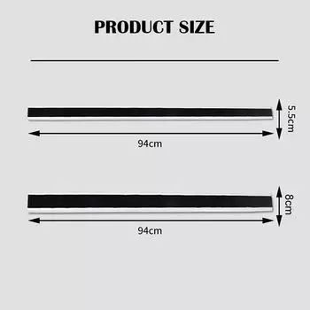 Спальня Звукоизоляционная нижняя уплотнительная полоса Самоклеящаяся защита от насекомых Утеплитель для дома из ПВХ 94x5.5cm белый