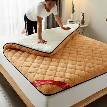 Спальный домашний коврик для сна, губка, удобный теплый наматрасник, зимний студенческий коврик для общежития, утолщенная обивка 90 * 200cm
