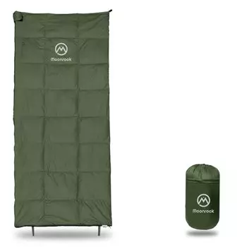Спальный конверт для сна Максимальное использование 5 градусов [Moonrock] Сумка, Сумка, Пух, Компактный, Легкий, Тип, Температура (хаки)