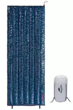 Спальный конверт Naturehike Down Ultra использует конверт Goose 4 Sleeping Mountain Disaster Sleeping in a Can Connect 2 Sleeping Compression Bag Mesh темно-синий