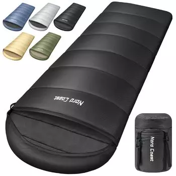 Спальный конверт Nord Coast Heat Cold 230T, тепловое ветрозащитное покрытие для сна в горах на открытом воздухе в условиях стихийных бедствий, для хранения, сумка в комплекте, сумка, тип, чёрный