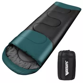 Спальный конверт VIOQXI 190T, сумка для хранения, полностью подходит для сна в горах во время стихийных бедствий, комфортная температура, можно использовать в зеленой сумке, тип