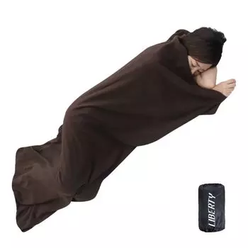 Спальный мешок Bishkel Inner Shruff Compact Envelope Type для предотвращения стихийных бедствий на все сезоны (коричневый)