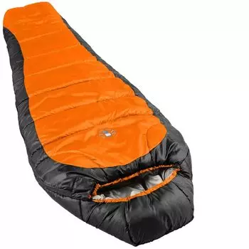 Спальный мешок Coleman North Slim Mummy Orange Black 188 см для взрослых, для кемпинга и отдыха на природе, спальный мешок Thermotec Sleeper, температура ниже нуля, машинная стирка -17,8