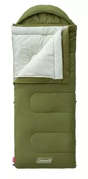 Спальный мешок Coleman оливковый конвертного типа Sleeper моющийся с капюшоном 2000039288 Parka/C-3 оливковый