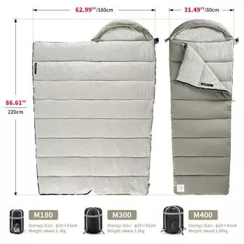 Спальный мешок для кемпинга M180 M300 M400 спальный мешок из хлопка, который можно стирать, осенне-зимний спальный мешок для путешествий в помещении и на открытом воздухе