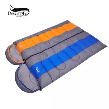 Спальный мешок для взрослых на открытом воздухе Спальный мешок для туризма Кемпинг Спальный мешок для одного или двух человек можно комбинировать, чтобы предотвратить попадание грязи в спальный мешок Summer slim 1KG зелёный/серый
