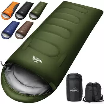 Спальный мешок для зимы с растягивающимися рукавами и 4 в 1 Спальный мешок для зимы Всесезонный Компактный Предотвращение стихийных бедствий Спальный мешок конвертного типа Спальный мешок