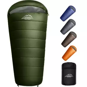 Спальный мешок, Кокон, LEEPWEI Кемпинг, На открытом воздухе, Легкий, Сохранение тепла, Устойчив к холоду, Водонепроницаемый, Конвертного типа, Компактный, Для гор