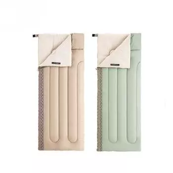 Спальный мешок-конверт для кемпинга и путешествий, моющийся и склеиваемый хлопковый спальный мешок