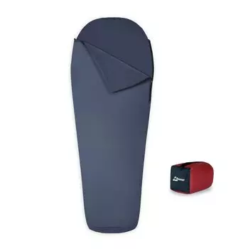 Спальный мешок Litume All Season Inner Shruff для температур до велюрового флиса, спальный мешок для кемпинга и путешествий, легкий спальный мешок с темно-серого