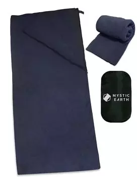 Спальный мешок MYSTIC EARTH, конвертного типа, внутренний жакет, флис, большой размер, теплоизоляция, средства для предотвращения стихийных бедствий, одеяло, защита от землетрясений