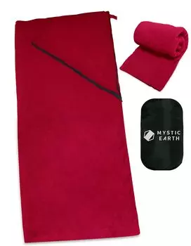 Спальный мешок MYSTIC EARTH, конвертного типа, внутренний шуба, флис, большой, теплоизоляция, средства для предотвращения стихийных бедствий, одеяло, землетрясение