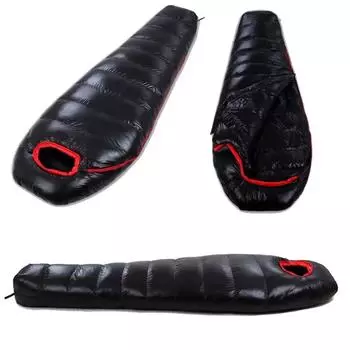 Спальный мешок на гусином пуху для взрослых, сверхлегкий, портативный, походный рюкзак для кемпинга, походов, путешествий, весны, осени и зимы