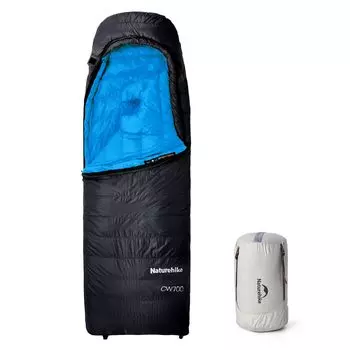 Naturehike Пуховый спальный мешок Спальный мешок Компактный Сверхлегкий Зимний 1-местный 650FP Тип конверта 4 сезона Водонепроницаемый Термальный Защита от холода