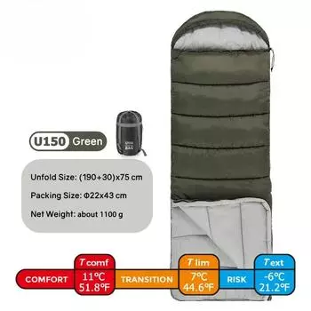 Спальный мешок Naturehike, сверхлегкий зимний спальный мешок из хлопка, теплый спальный мешок для двоих, сращиваемые спальные мешки для кемпинга