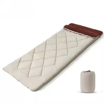 Спальный мешок Сверхлегкий водонепроницаемый спальный мешок из хлопка, портативный, лоскутный, для походов и кемпинга