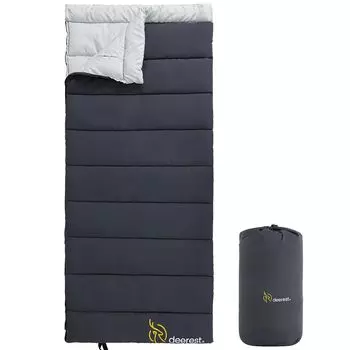 Спальный мешок типа конверт deerest MELLOW800g Синтетическое волокно хлопок Совместимая температура Серия GO Хороший сон спальный мешок навес на молнии для сна