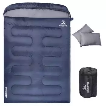 Спальный мешок YOGOTO для 2-х конвертов, водонепроницаемый, может быть соединен и все спят при минимальной температуре бедствия, поставляется с 2